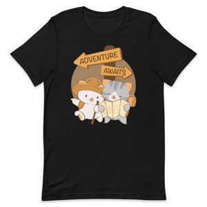 Adventure Awaits Kawaii Cats Cute Hiking Shirt